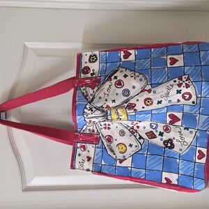 Brighton Love Sparkle Tote‎ Bag Artwork By Tom Clancy Heart Bow